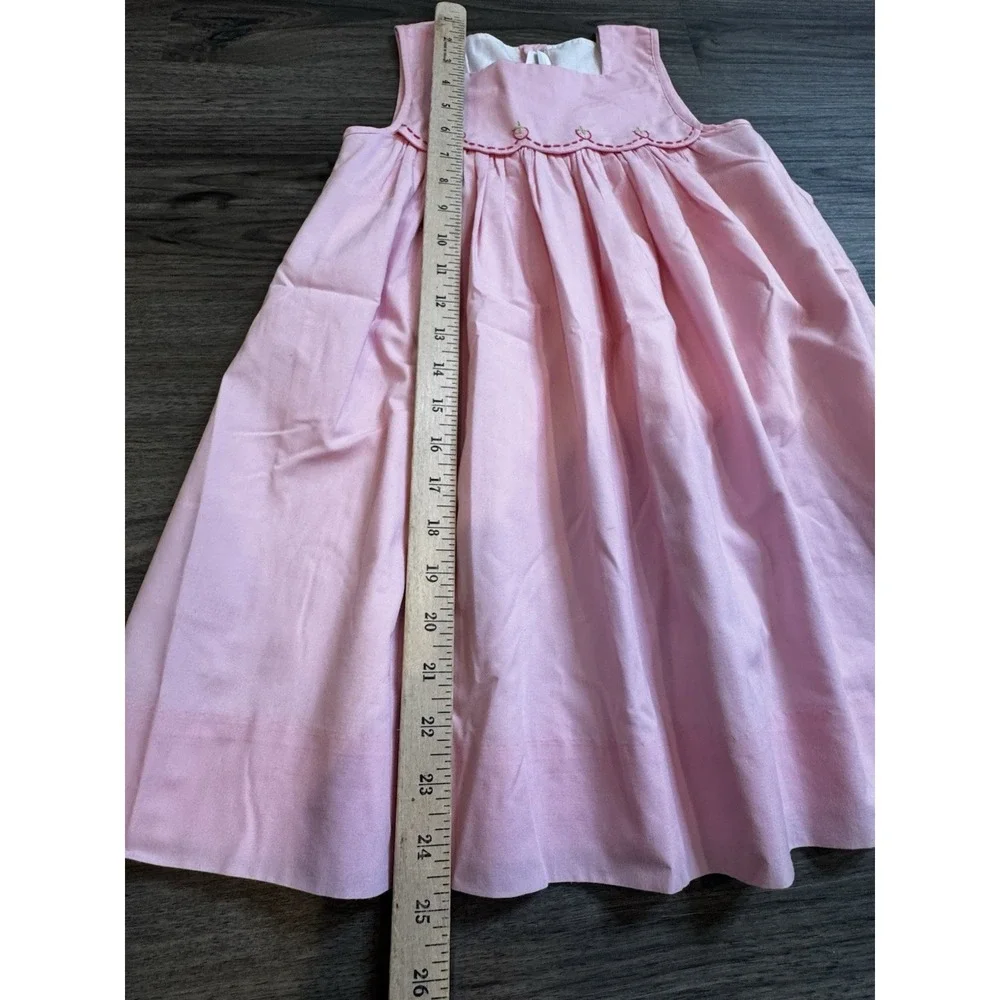 The Proper Peony Strawberry Fields Dress 6 Pink Embroidered Preppy Cottagecore